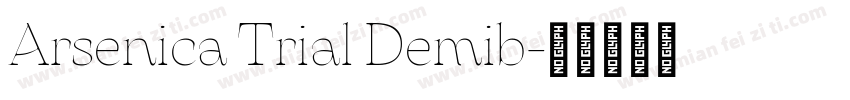 Arsenica Trial Demib字体转换